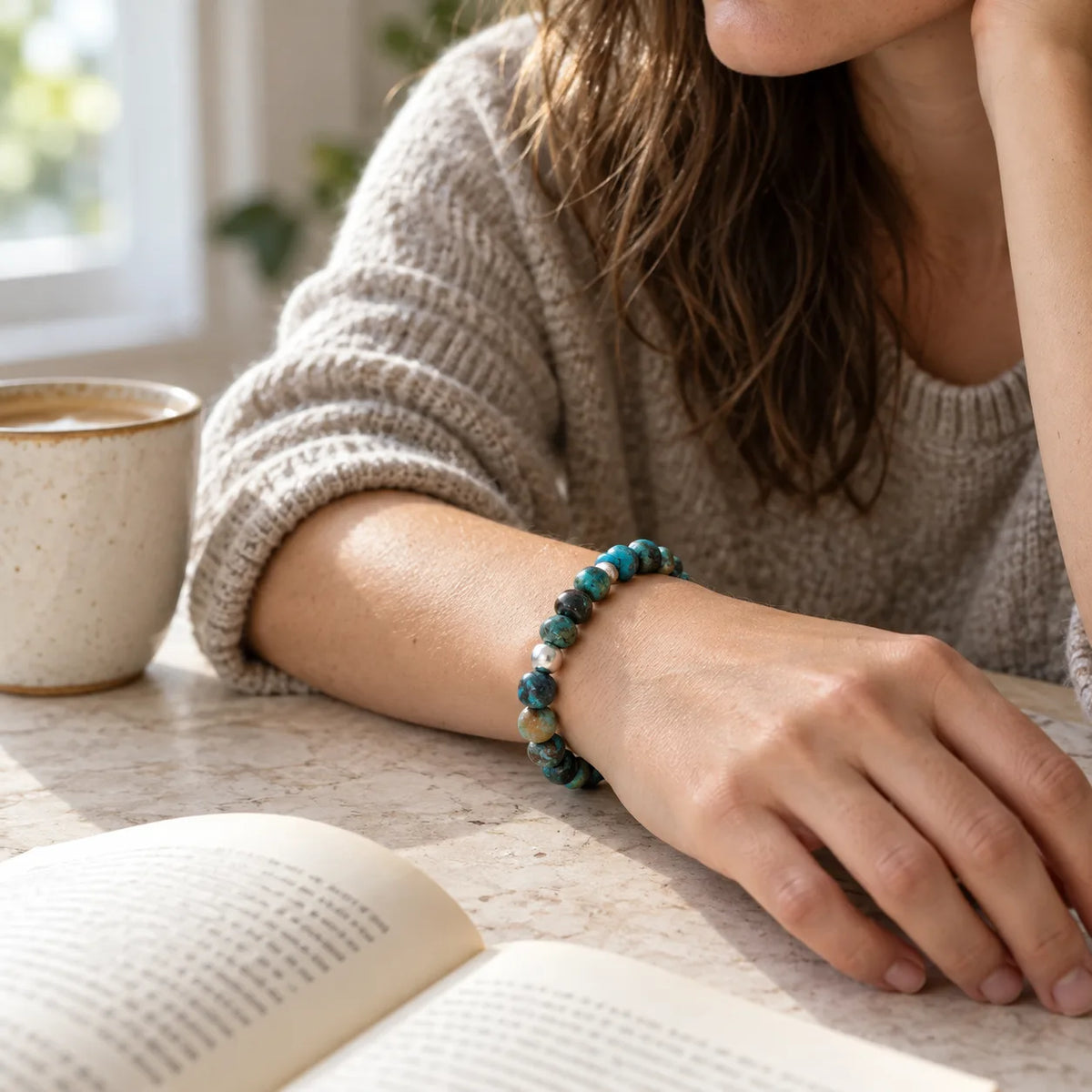 Pilgrim's Path | Natural Turquoise & Sterling Silver Bracelet