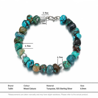 Pilgrim's Path | Natural Turquoise & Sterling Silver Bracelet