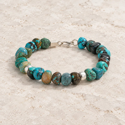 Pilgrim's Path | Natural Turquoise & Sterling Silver Bracelet