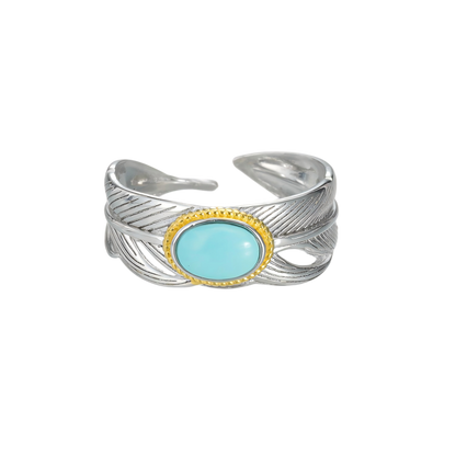 Side view of the Guardian Wing wrap ring on white background, showcasing the adjustable open-back design.