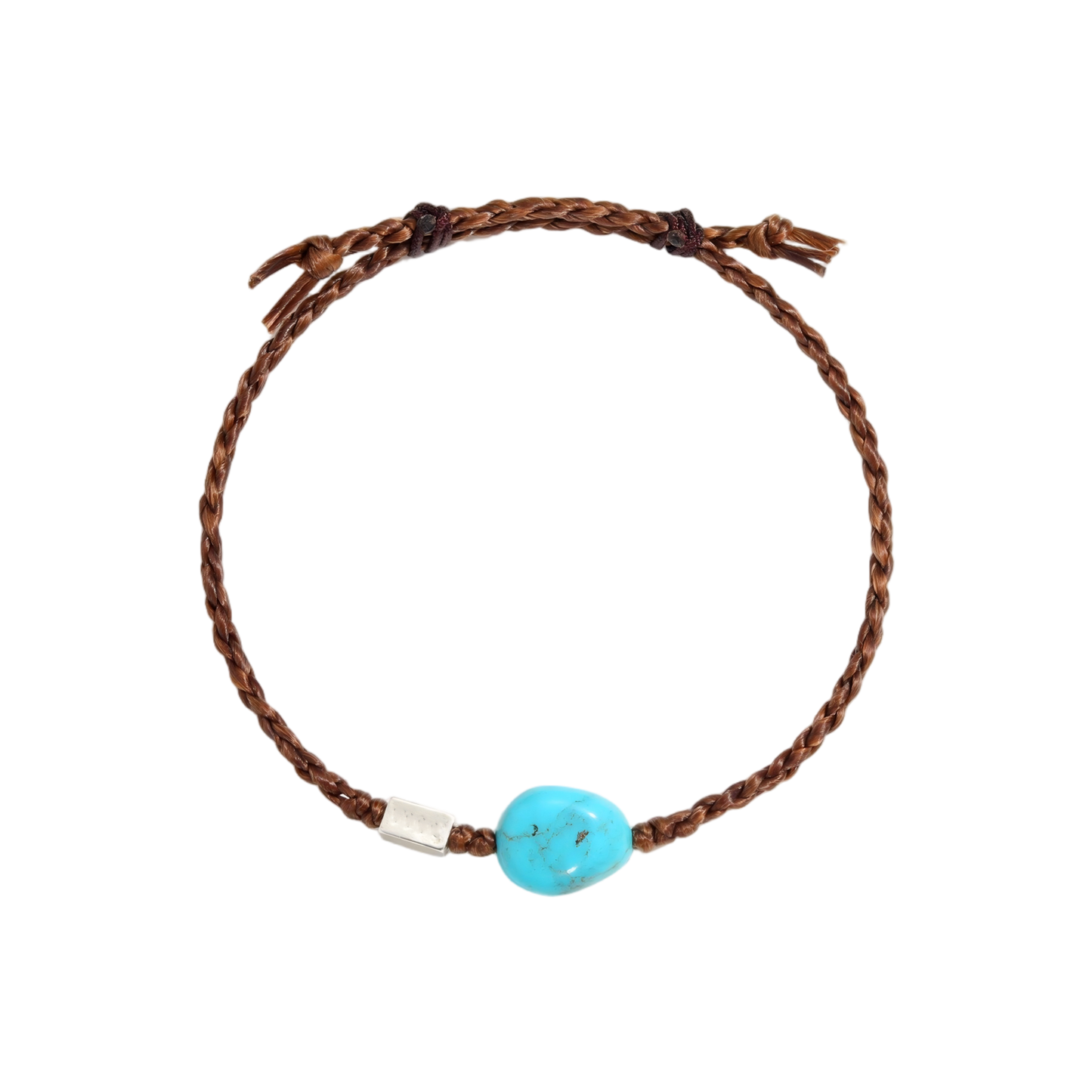 Full view of the Anchor Bracelet on a white background, showing the adjustable woven closure.