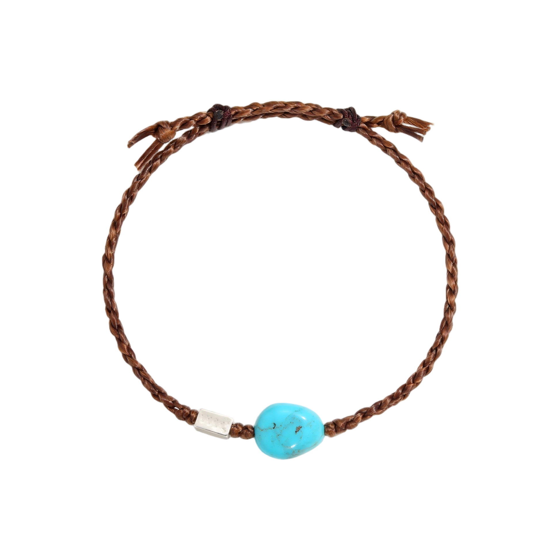 Full view of the Anchor Bracelet on a white background, showing the adjustable woven closure.