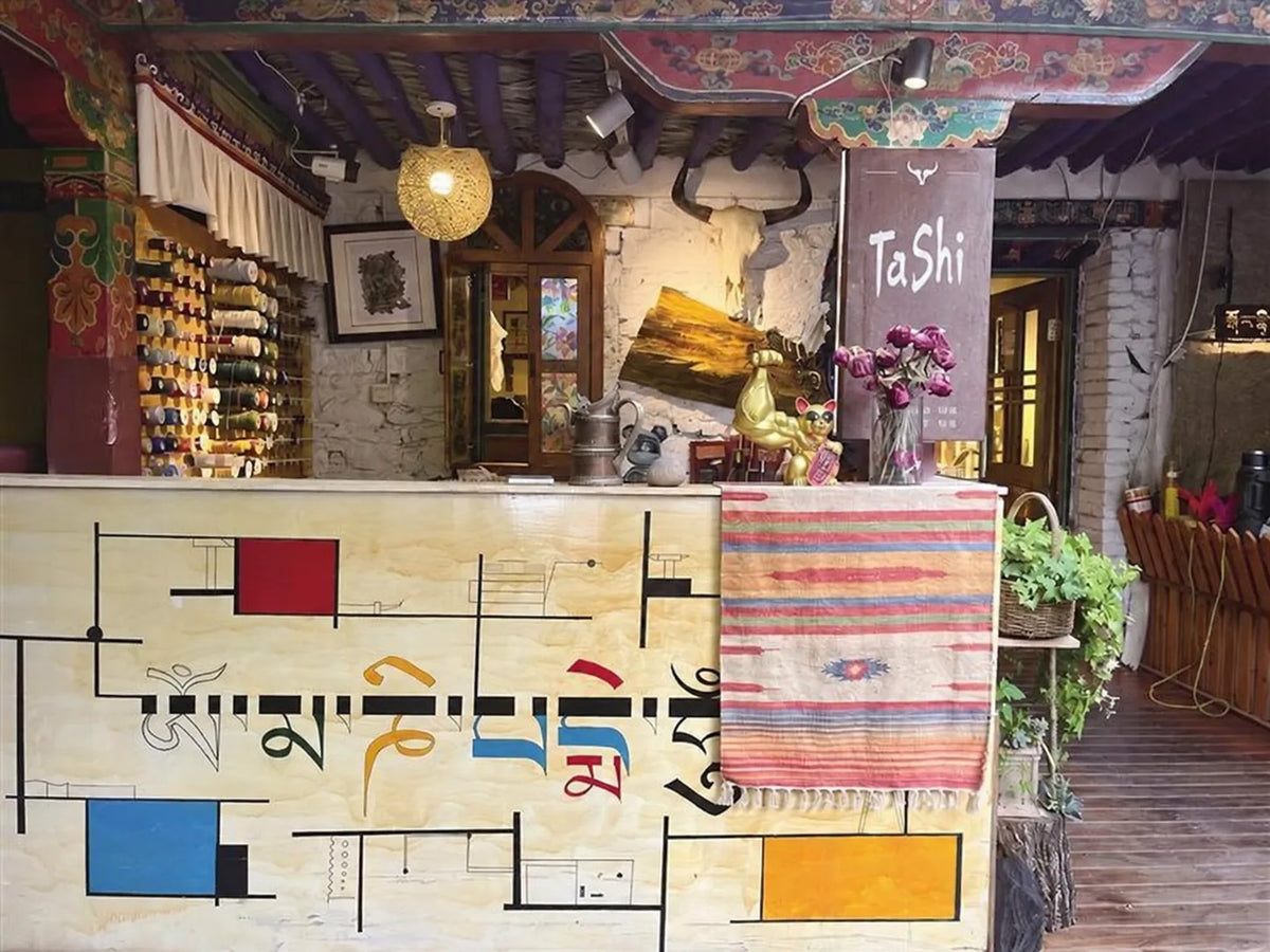 Inside the TaShi turquoise jewelry studio in Lhasa, Tibet